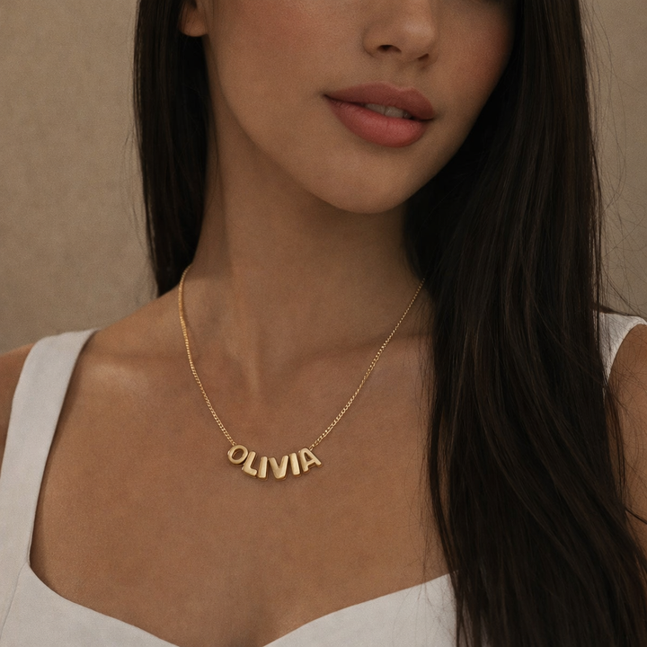 Bubble Letter Necklace