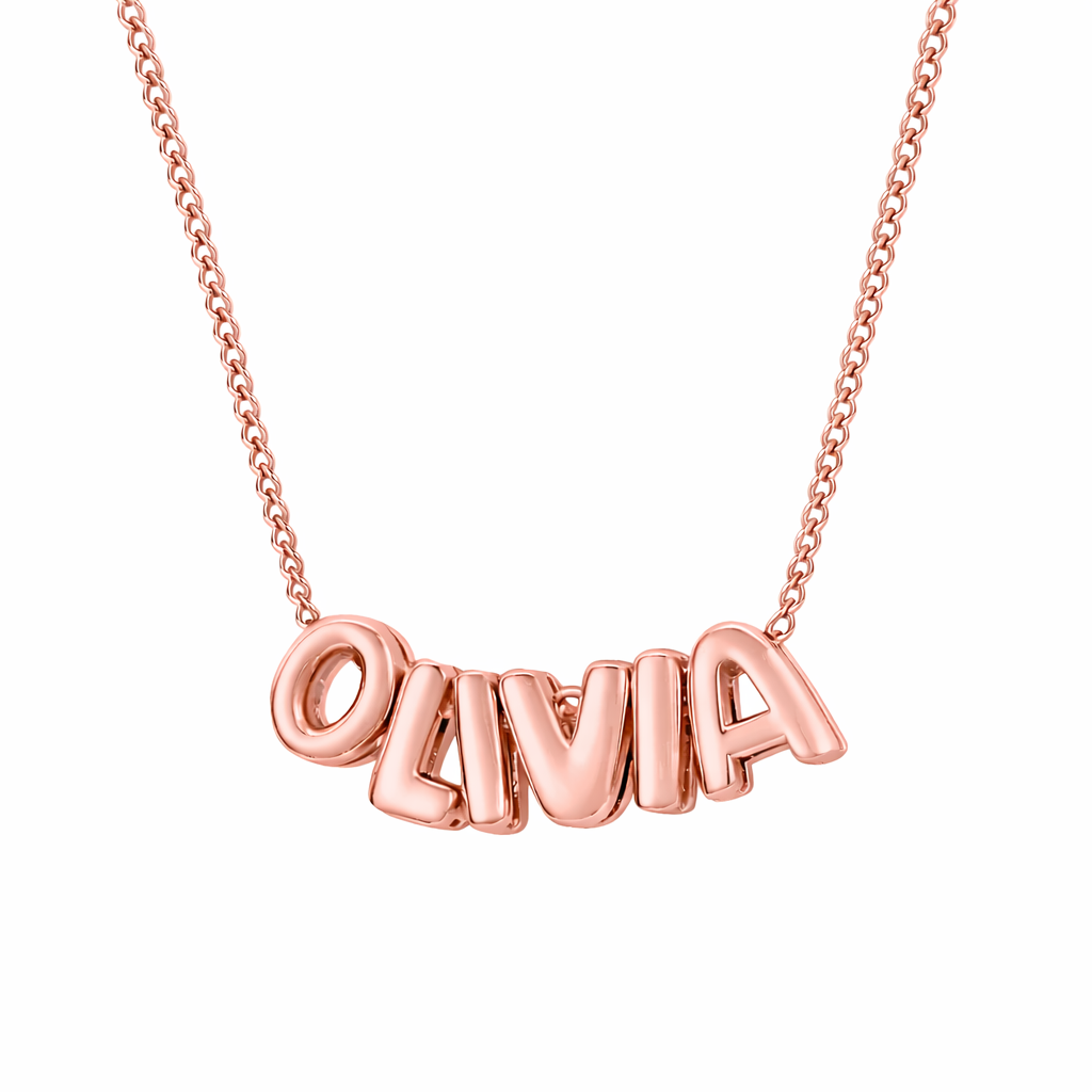 Bubble Letter Necklace