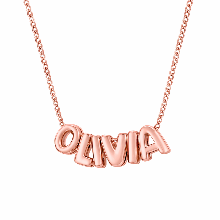 Bubble Letter Necklace