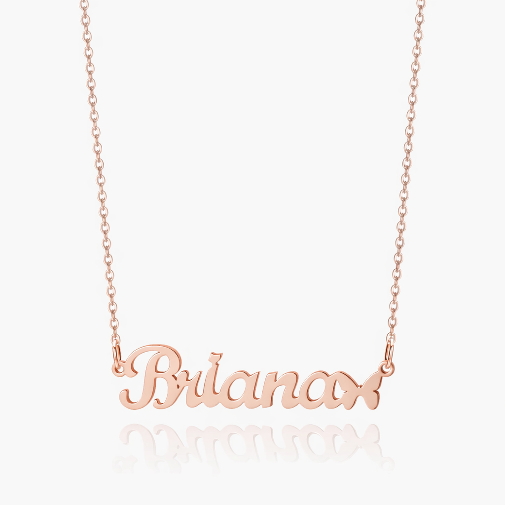 Butterfly Name Necklace