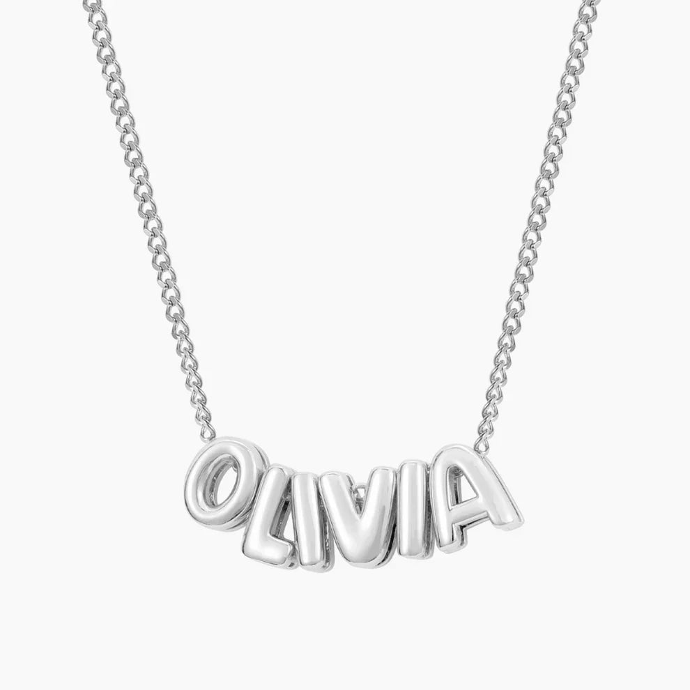Bubble Letter Necklace