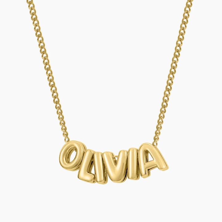 Bubble Letter Necklace