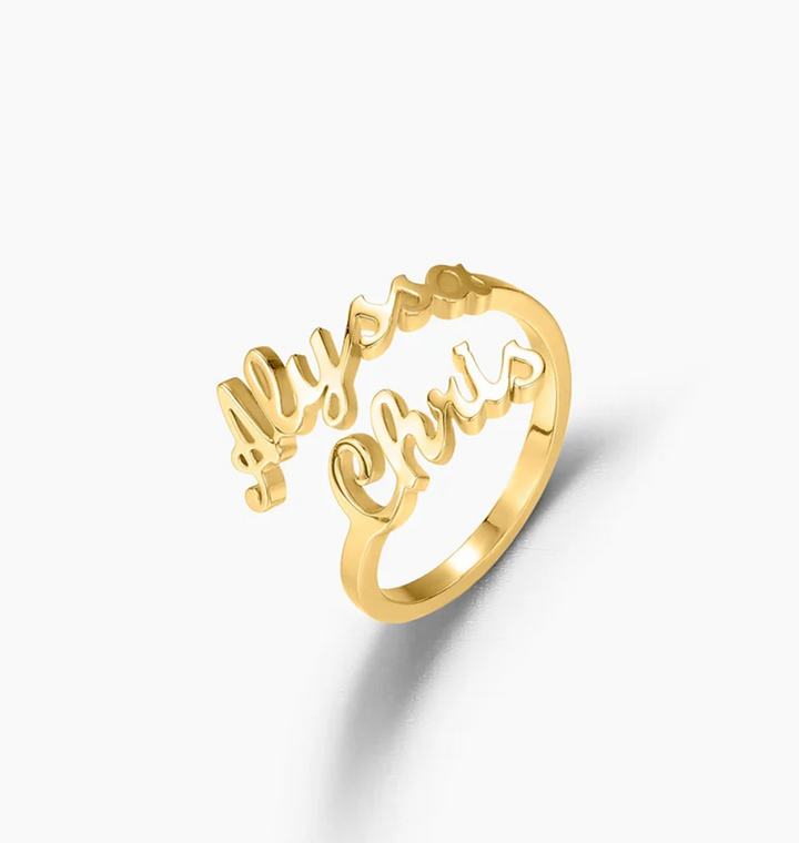 Double Name Ring