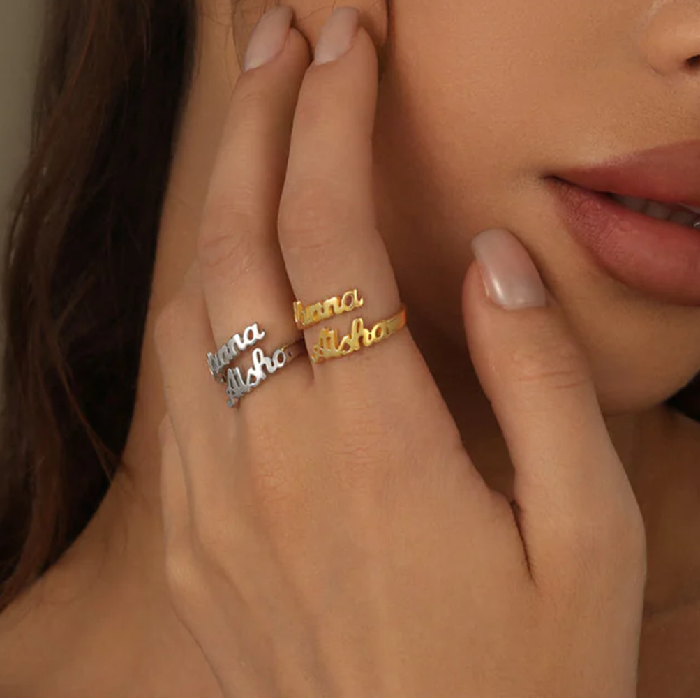 Double Name Ring