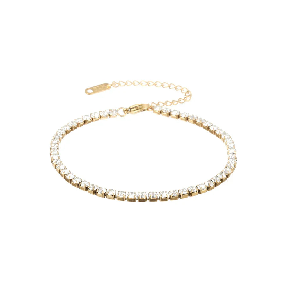 Gold Tennis Bracelet