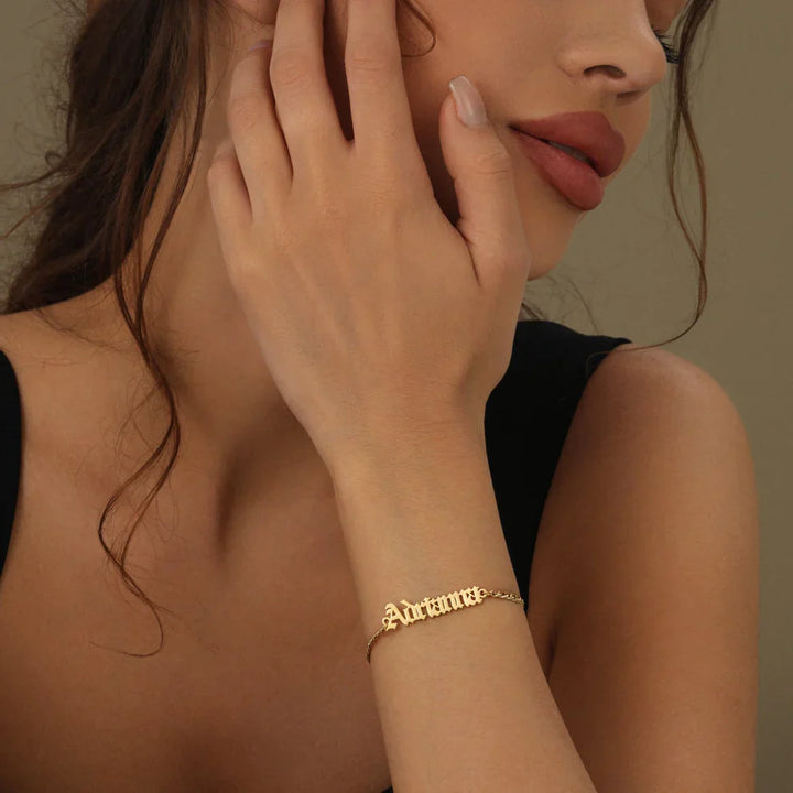 Gothic Name Bracelet