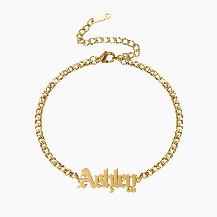 Gothic Name Bracelet