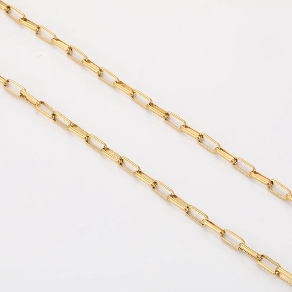3mm Paperclip Chain Necklace