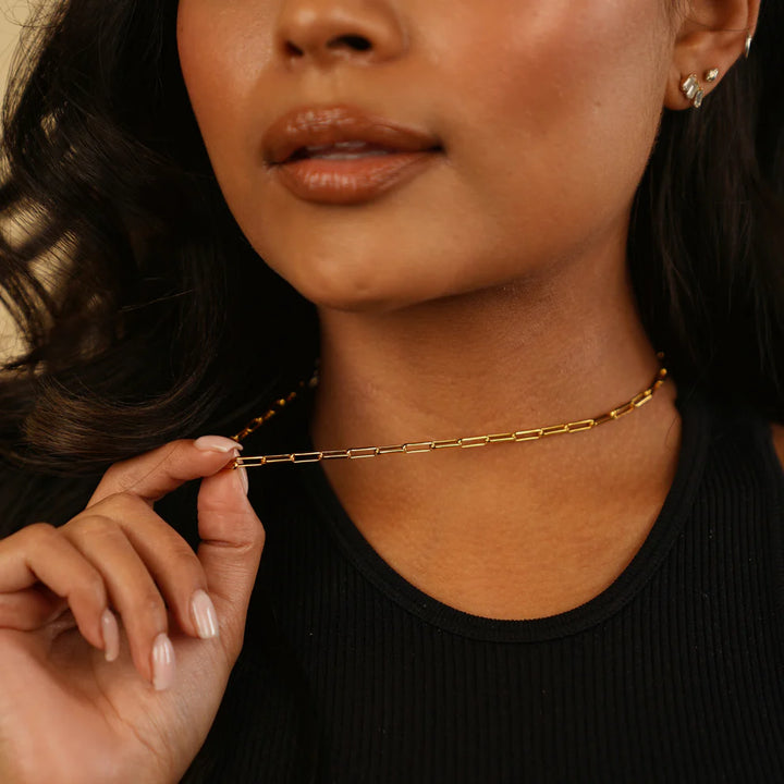 3mm Paperclip Chain Necklace