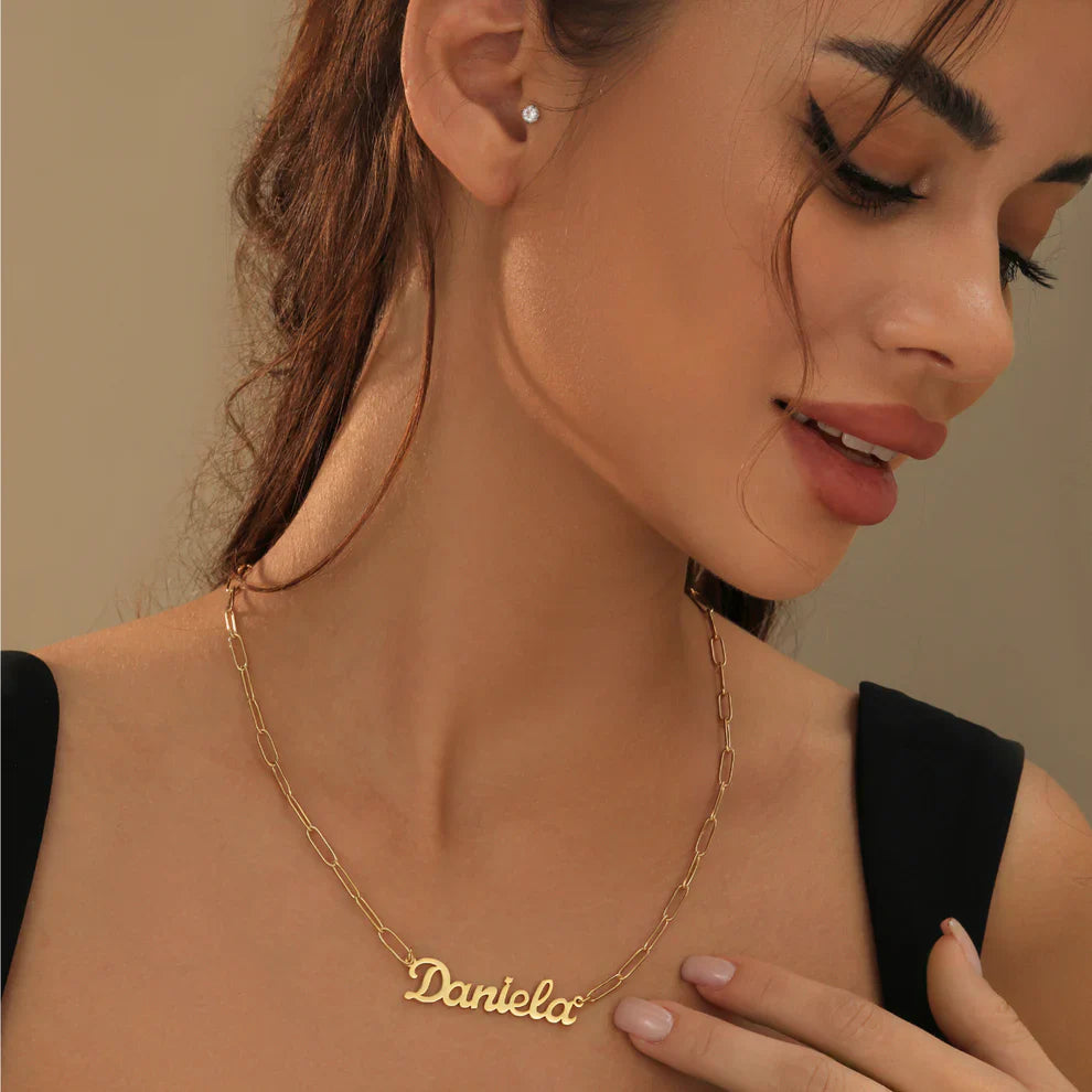 Paperclip Name Necklace