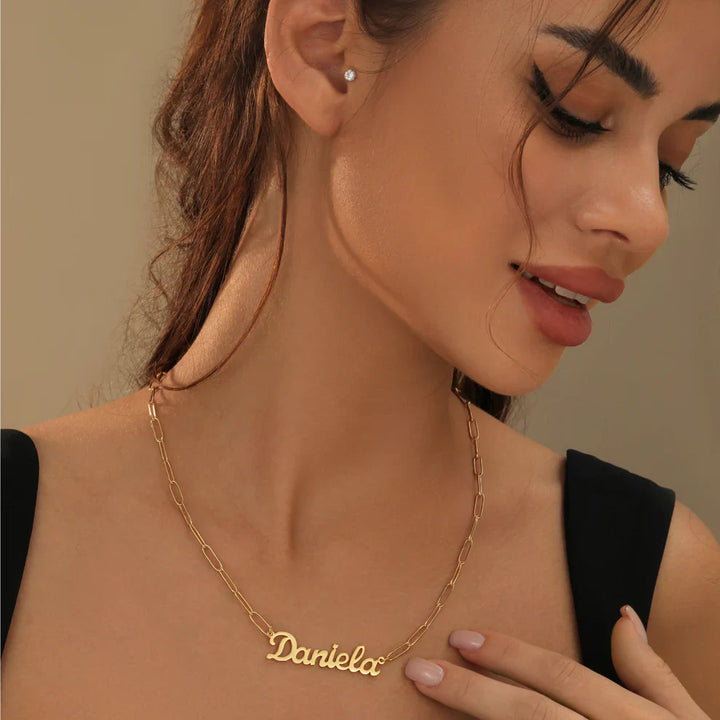Paperclip Name Necklace