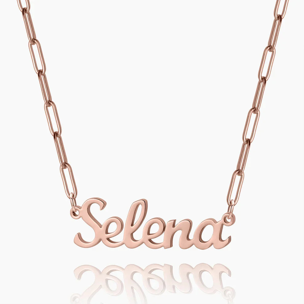 Paperclip Name Necklace