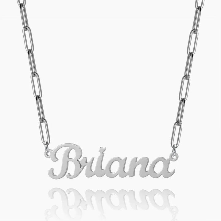 Paperclip Name Necklace
