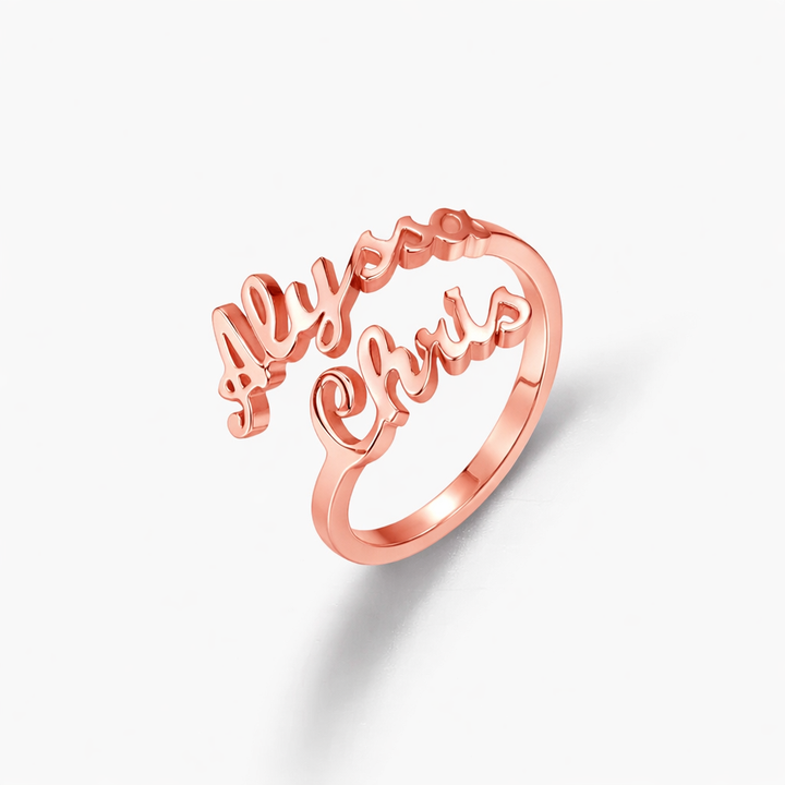 Double Name Ring