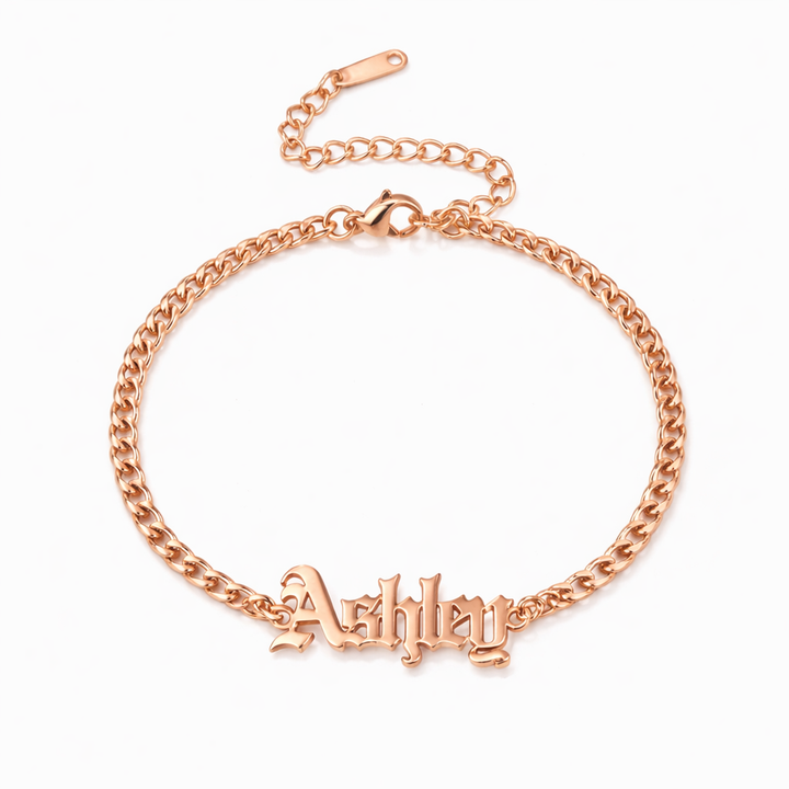 Gothic Name Bracelet
