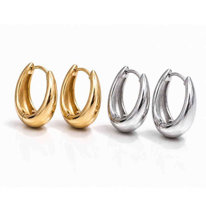 VIENNA U-Shaped Hoop Earrings